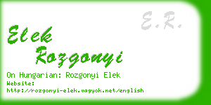 elek rozgonyi business card